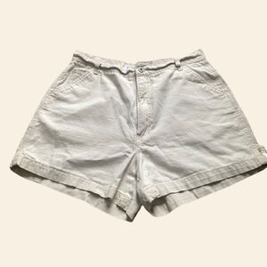 Vintage LA Blues Mom Shorts Women’s Size 12 Mid rise Cream Ivory Y2K 90s